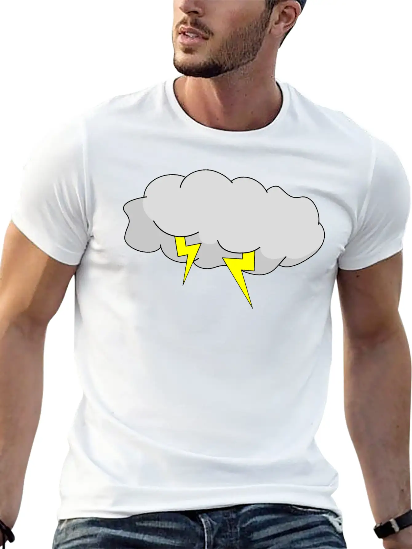 Storm Cloud Basic Graphic T-Shirt – Daily Comfort In Soft Cotton