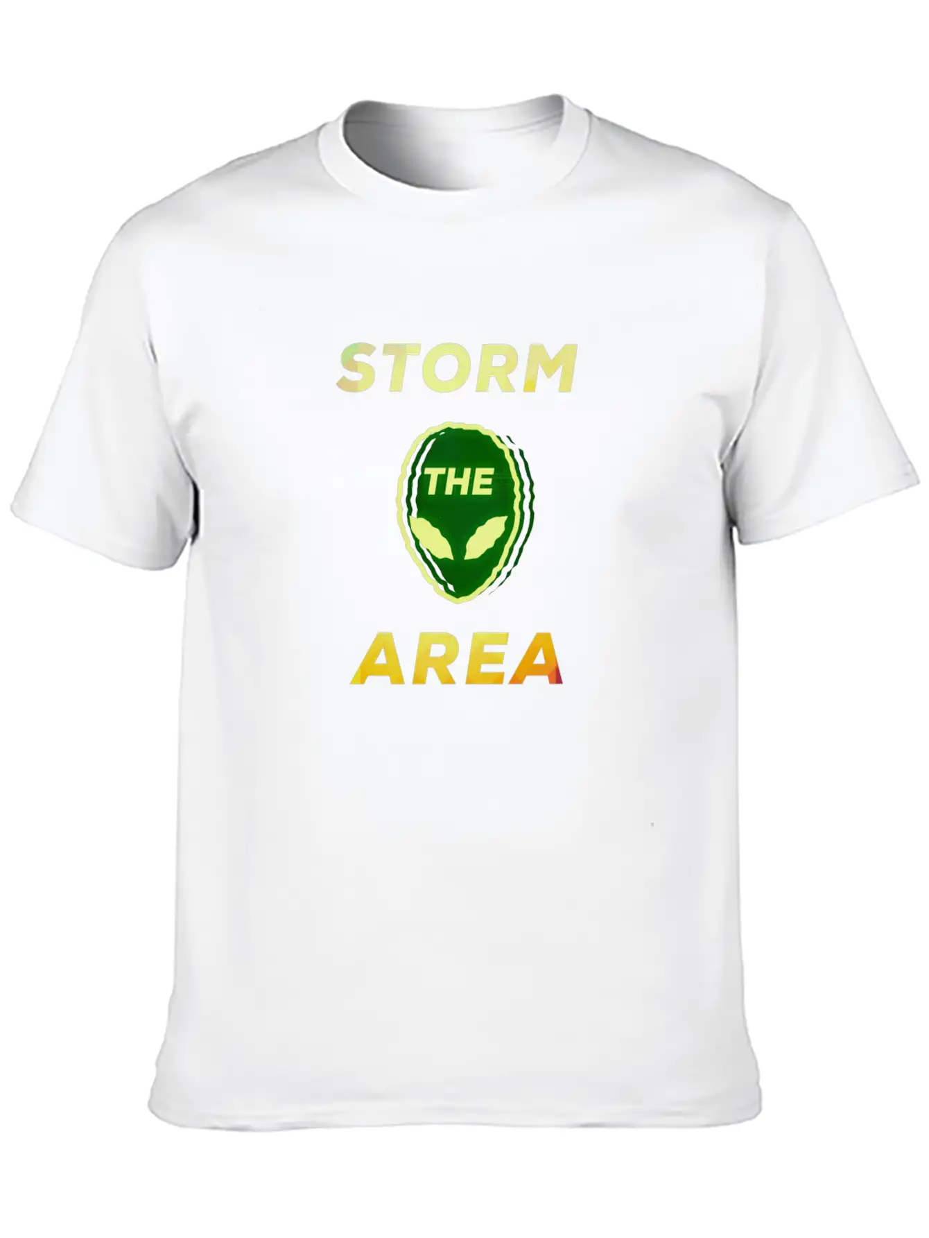 Storm The Area Alien UFO Space Giftidea Basic Graphic T-Shirt – Daily Comfort In Soft Cotton