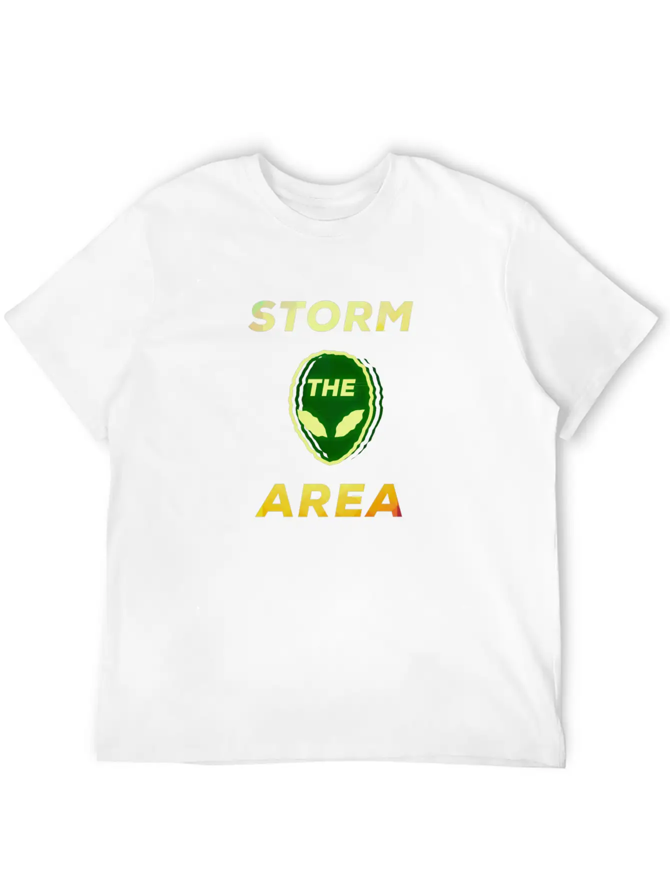 Storm The Area Alien UFO Space Giftidea Basic Graphic T-Shirt – Daily Comfort In Soft Cotton