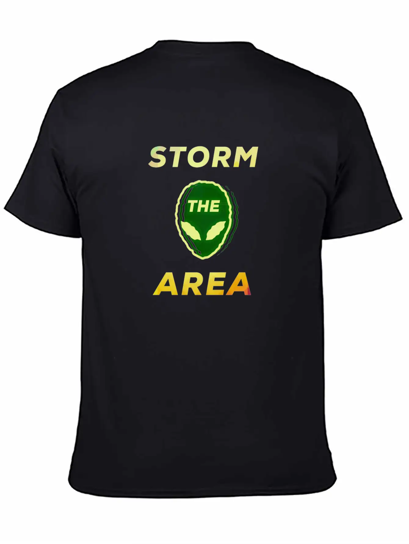 Storm The Area Alien UFO Space Giftidea Basic Graphic T-Shirt – Daily Comfort In Soft Cotton
