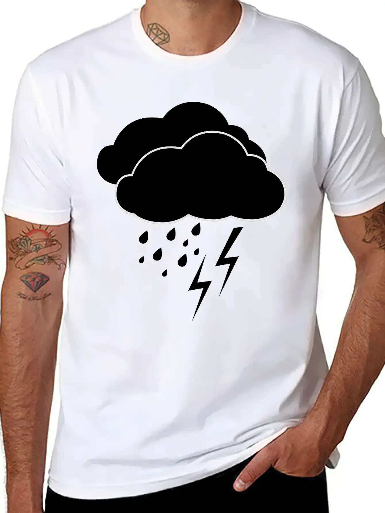 Storm Unisex Short Sleeve Soft Cotton T-Shirt – Casual Everyday Wear