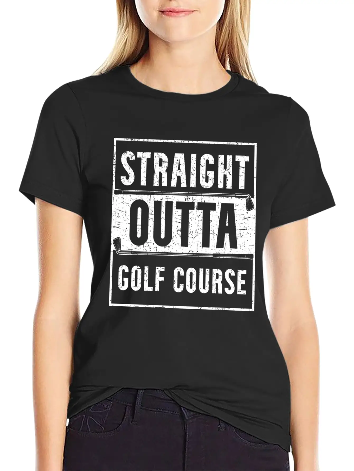 Straight Outta Golf Course Golfer Golfing Golfing Essential Unisex Summer Tee – Soft Cotton Casual Fit
