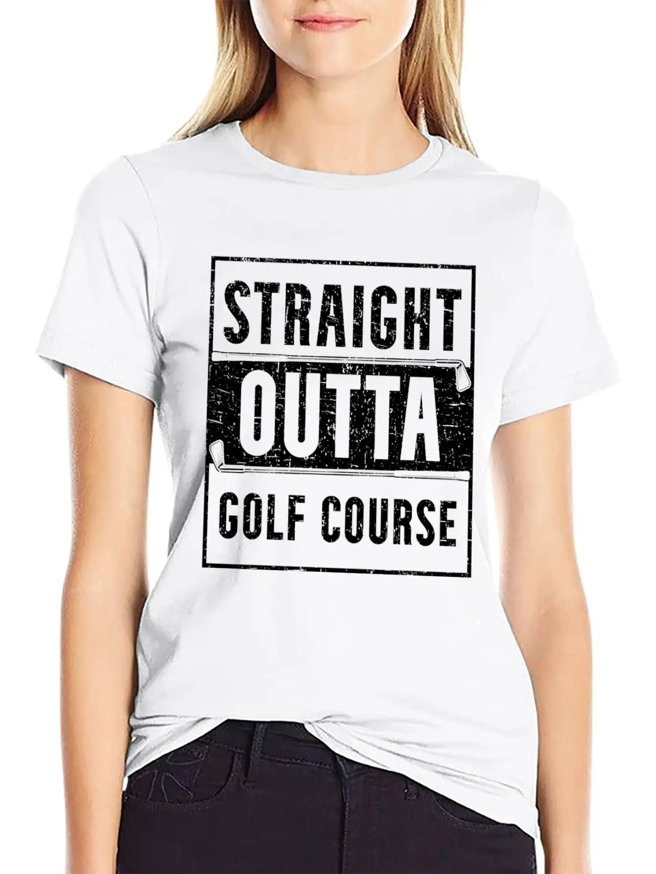 Straight Outta Golf Course Golfer Golfing Golfing Essential Unisex Summer Tee – Soft Cotton Casual Fit
