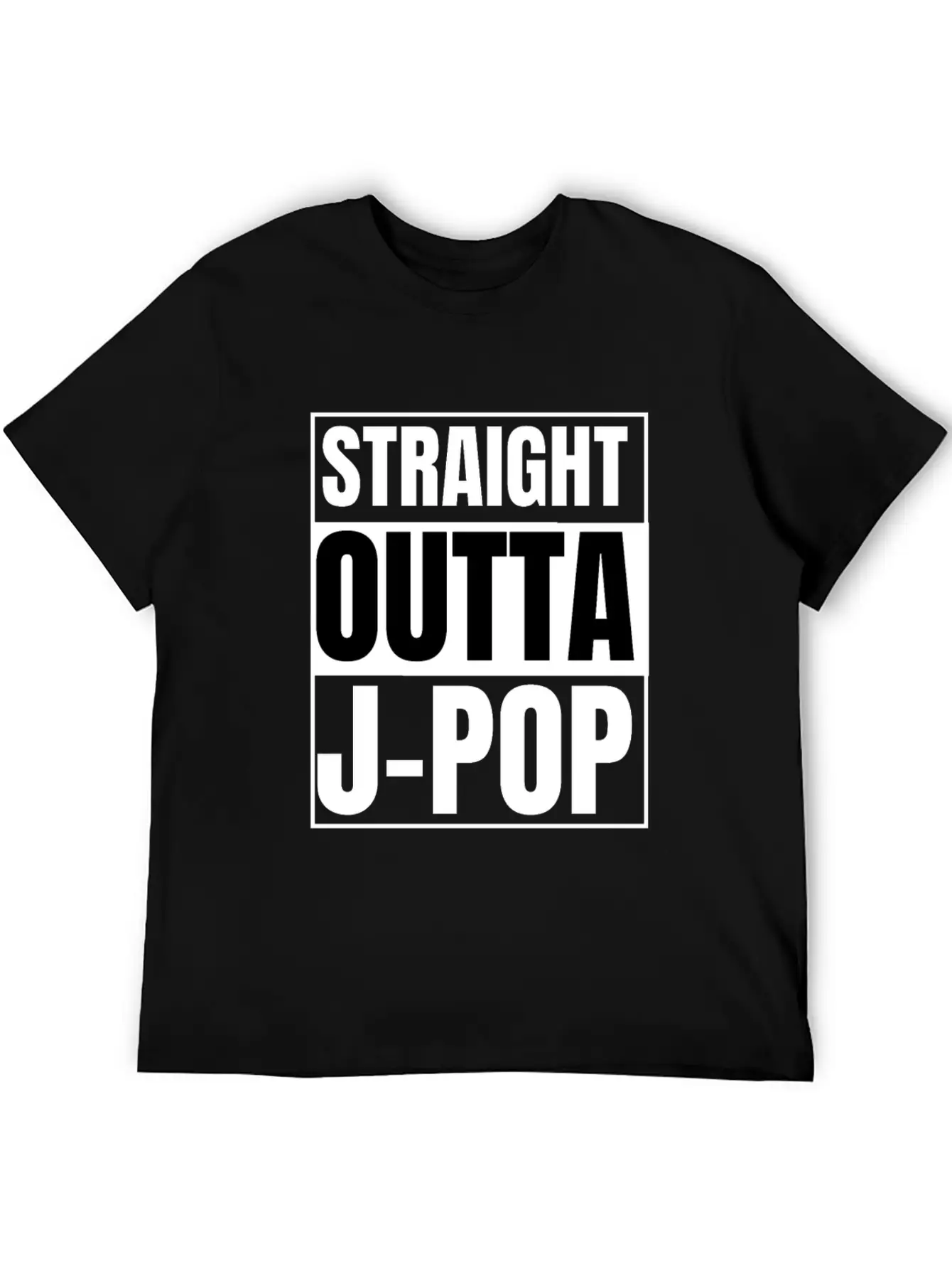 Straight Outta J-pop : J-pop Merch : J-pop Gifts Stylish Everyday T-Shirt – Unisex Basic Cotton Tee
