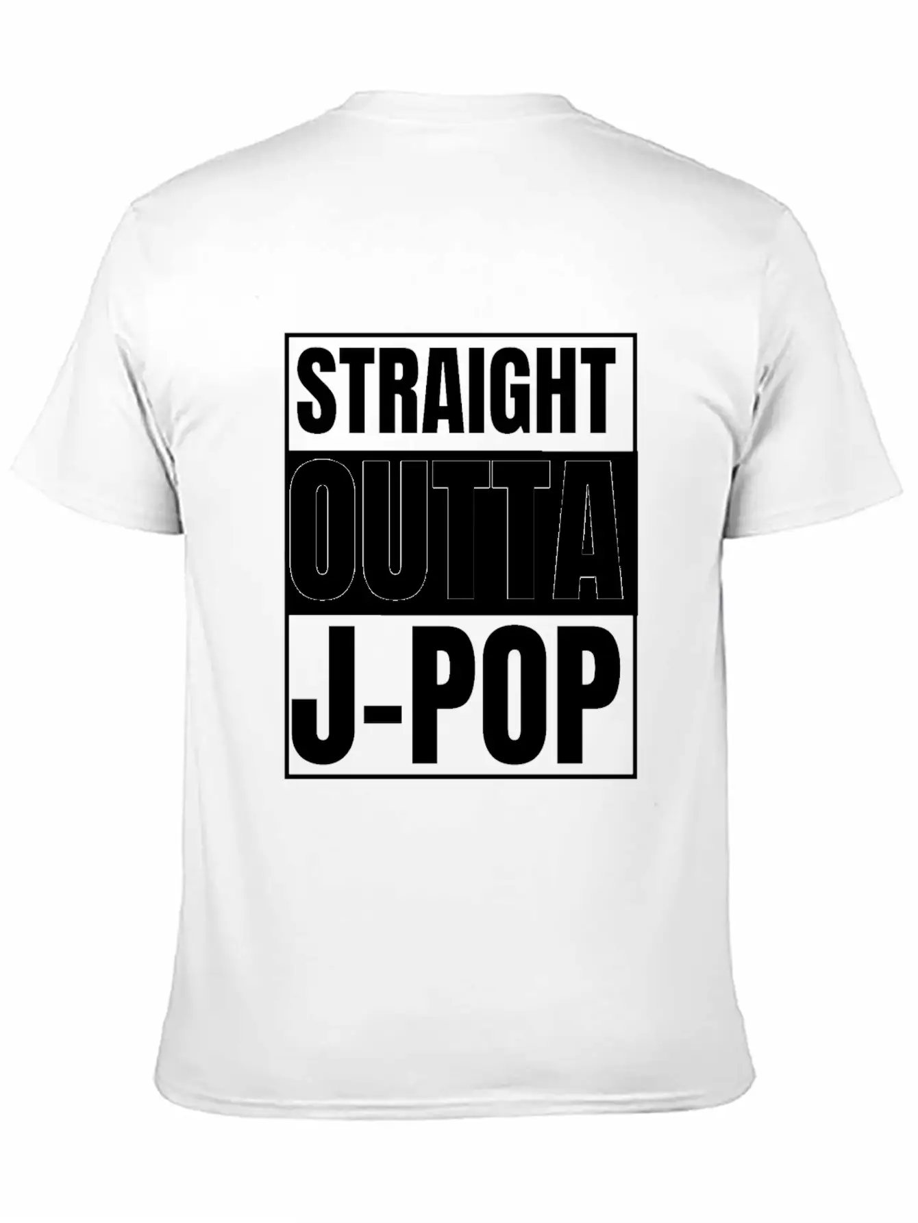 Straight Outta J-pop : J-pop Merch : J-pop Gifts Stylish Everyday T-Shirt – Unisex Basic Cotton Tee