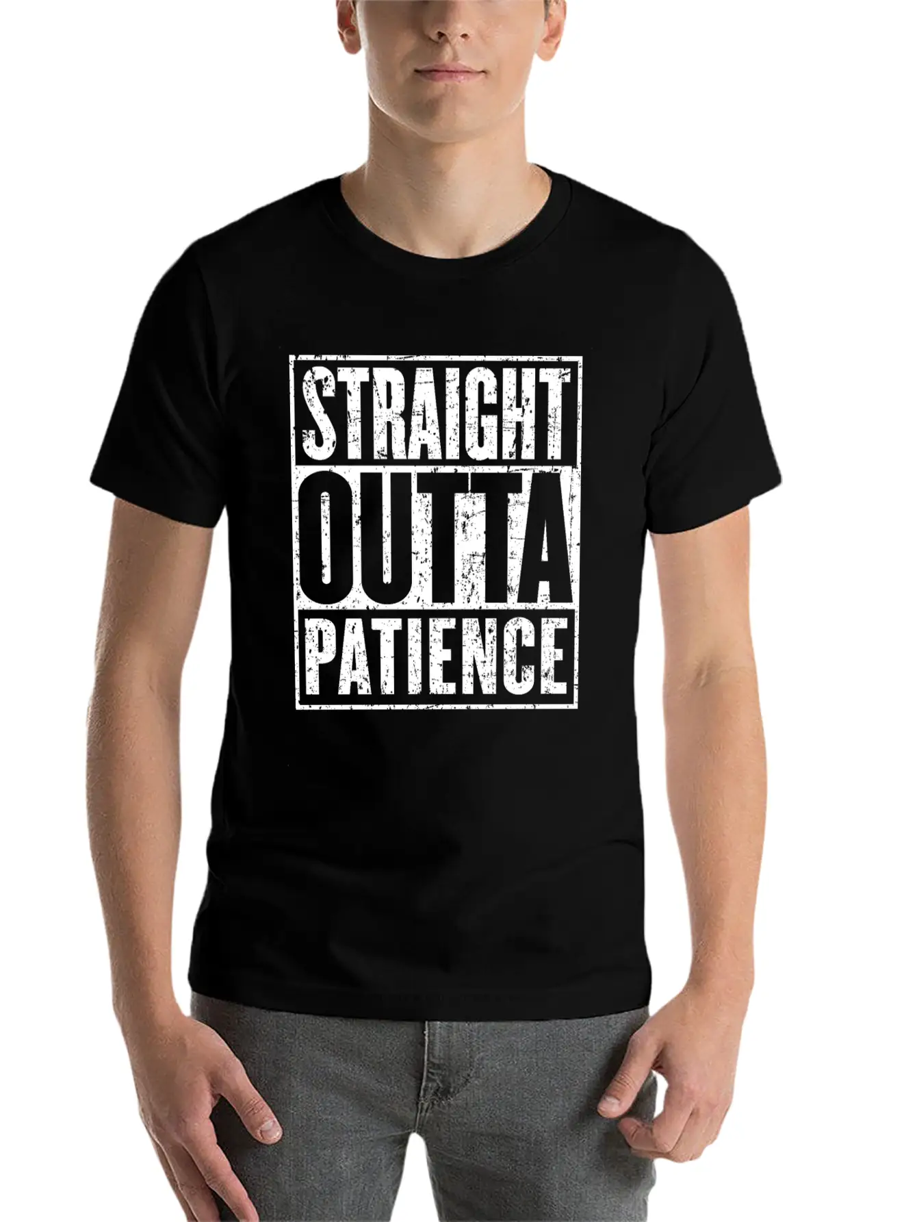 Straight Outta Patience Recovery Get Well Timeless Short Sleeve Tee – Comfy And Minimalist Design