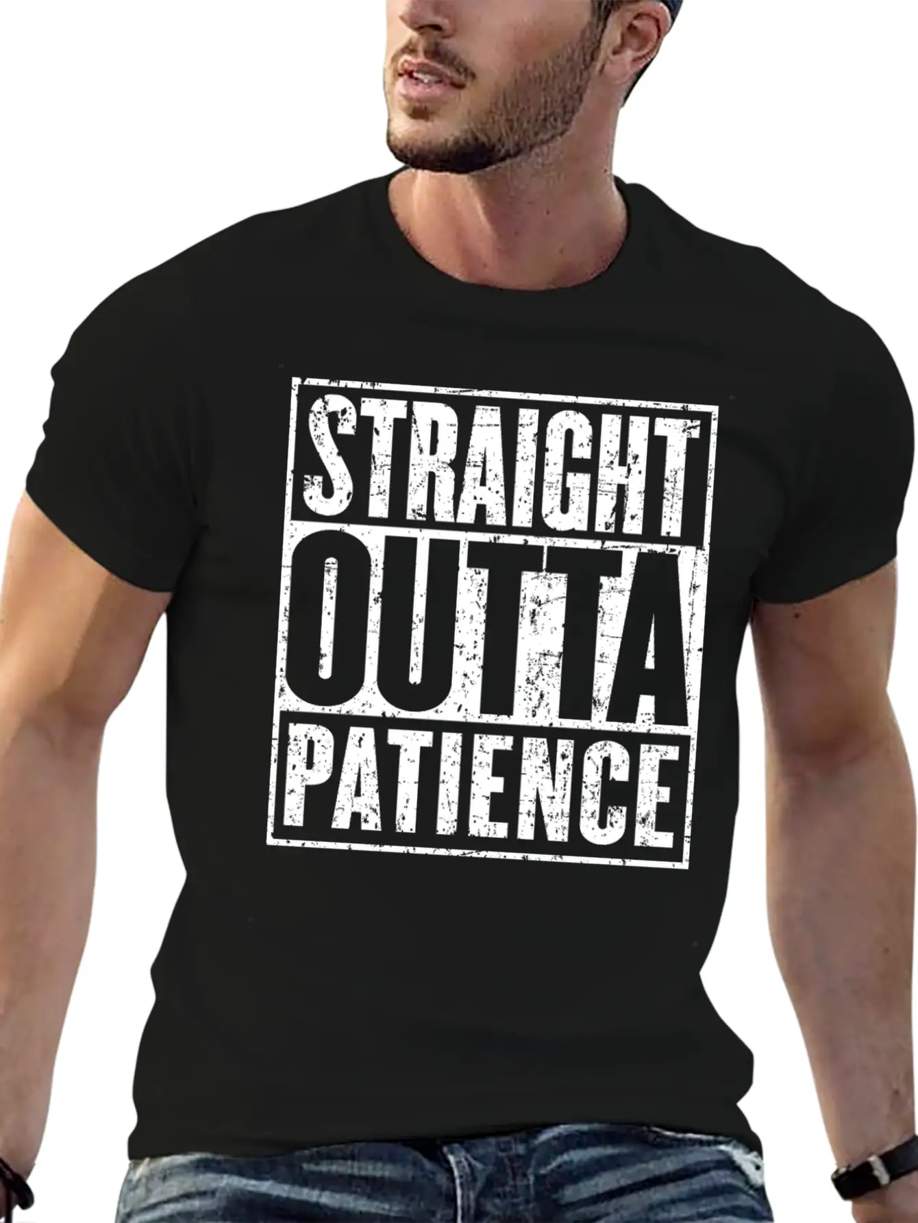 Straight Outta Patience Recovery Get Well Timeless Short Sleeve Tee – Comfy And Minimalist Design