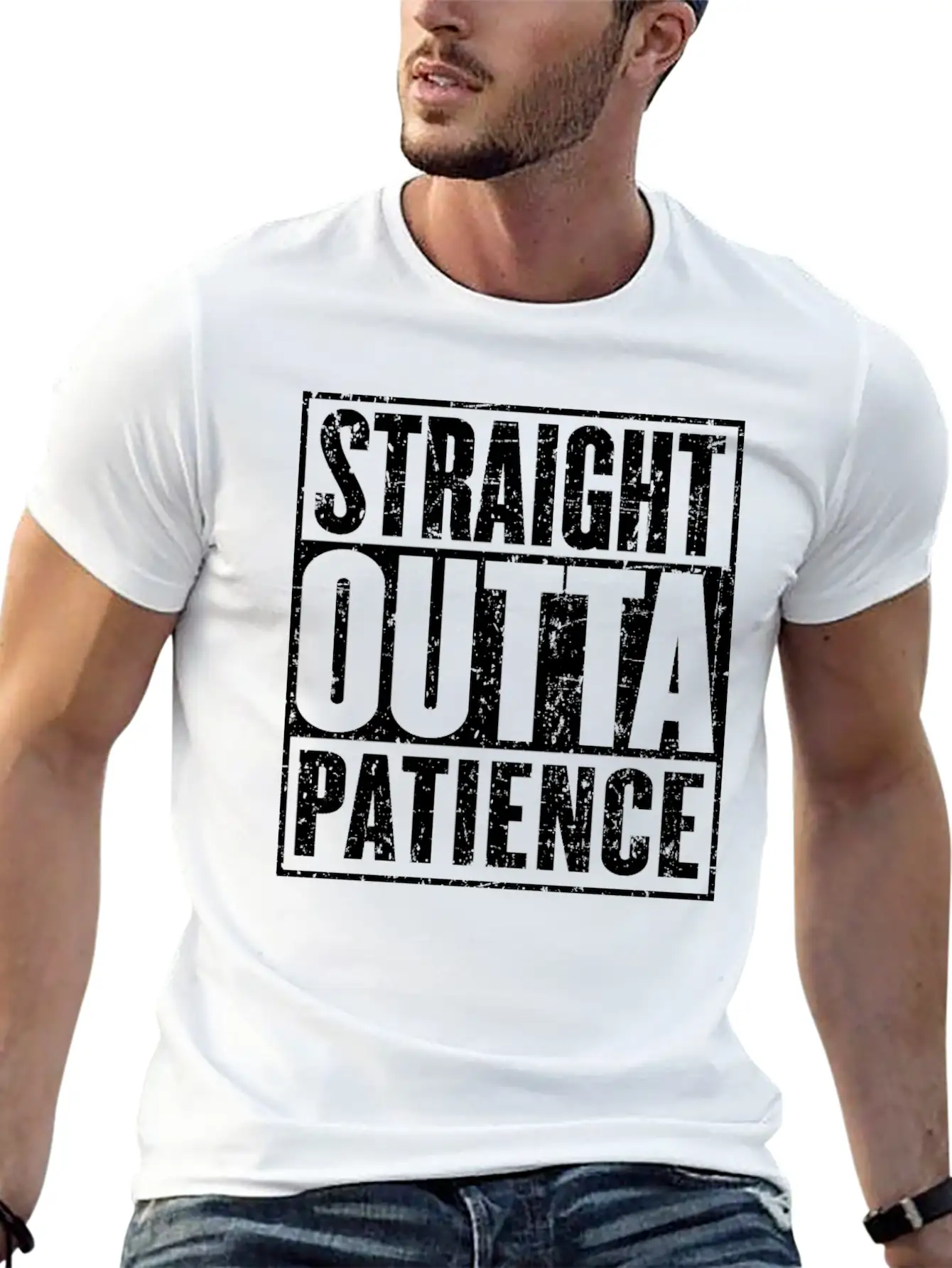 Straight Outta Patience Recovery Get Well Timeless Short Sleeve Tee – Comfy And Minimalist Design