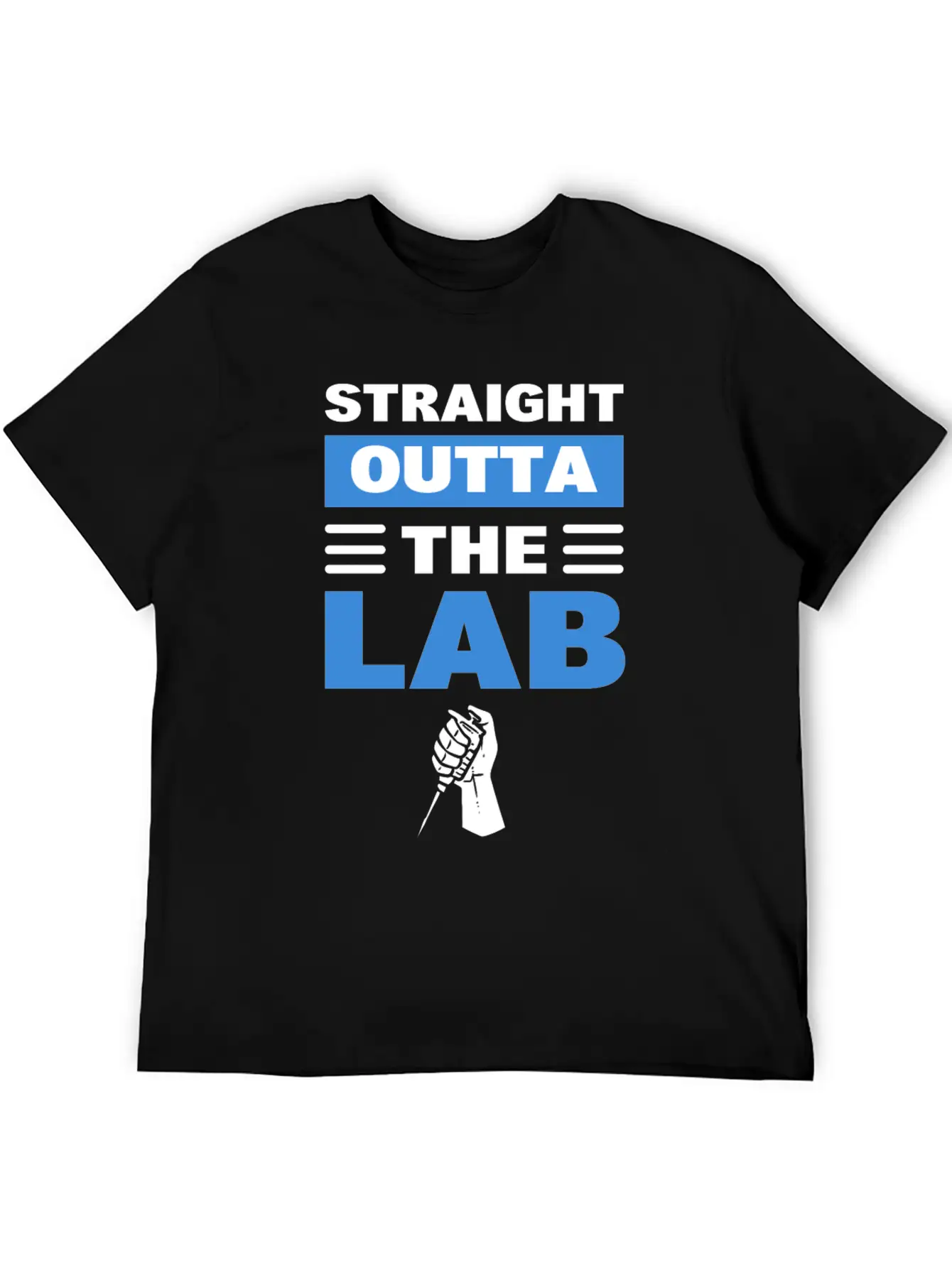 Straight Outta The Lab Laboratory Technician Comfortable Minimalist Graphic Tee – Summer Style Essential