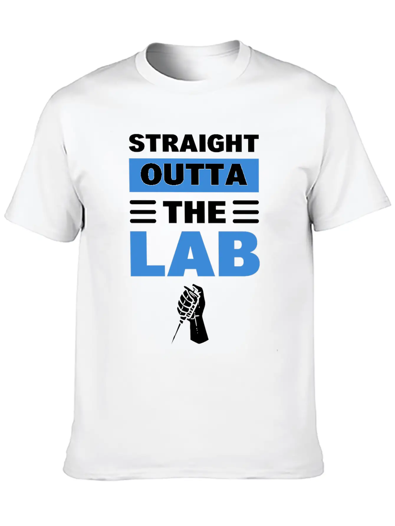 Straight Outta The Lab Laboratory Technician Comfortable Minimalist Graphic Tee – Summer Style Essential