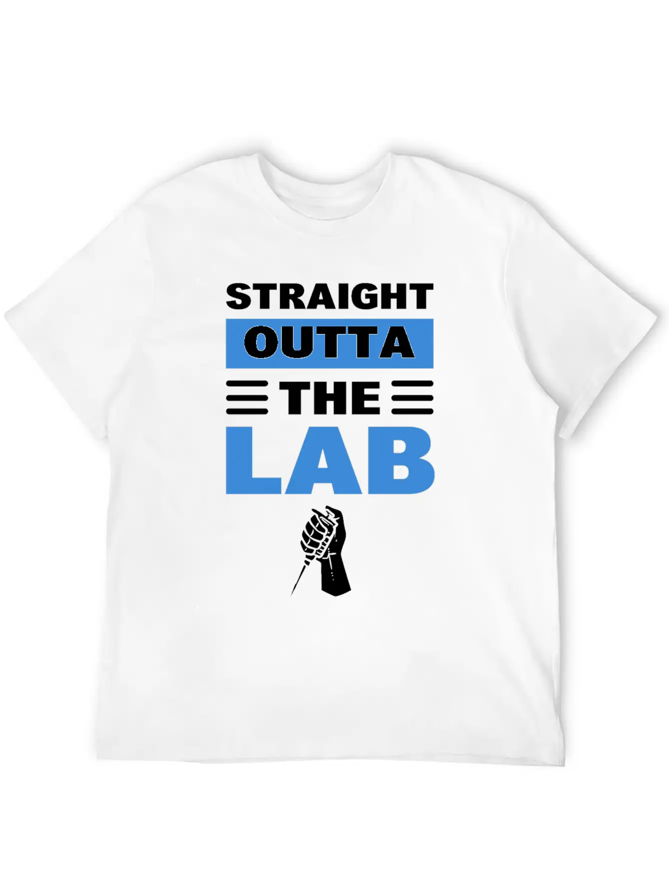 Straight Outta The Lab Laboratory Technician Comfortable Minimalist Graphic Tee – Summer Style Essential
