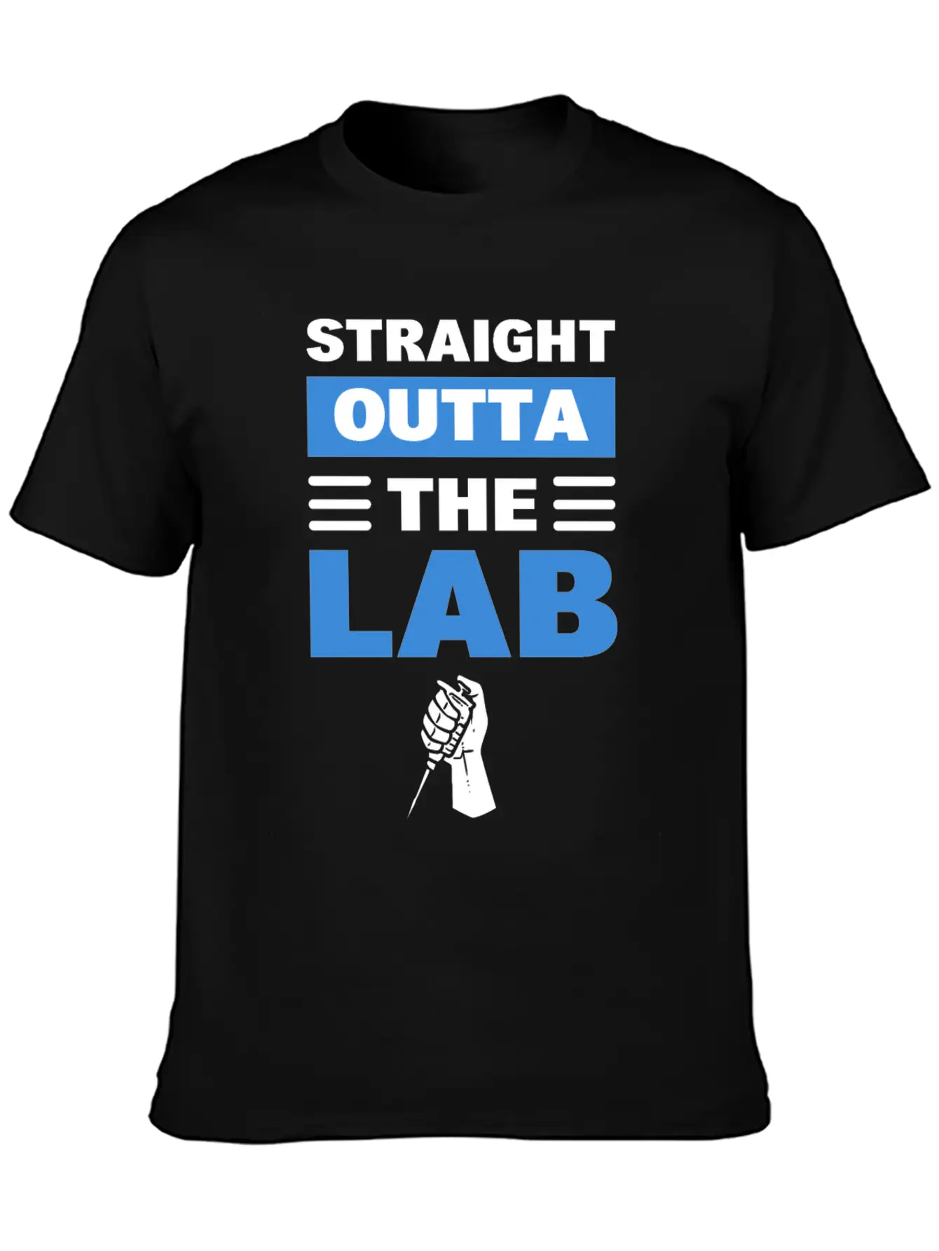Straight Outta The Lab Laboratory Technician Comfortable Minimalist Graphic Tee – Summer Style Essential