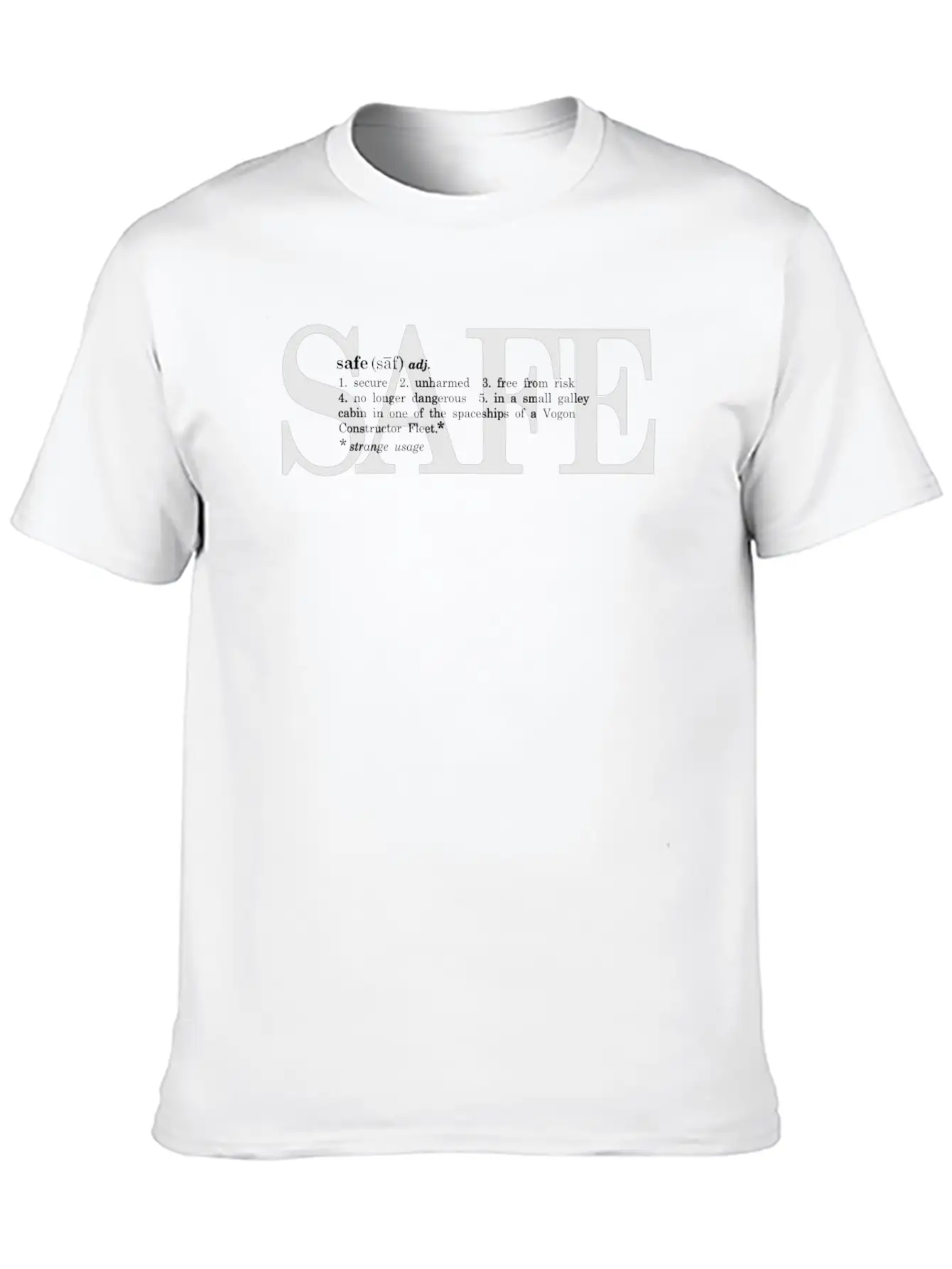 Strange Usage Of Safe Basic Graphic T-Shirt – Daily Comfort In Soft Cotton