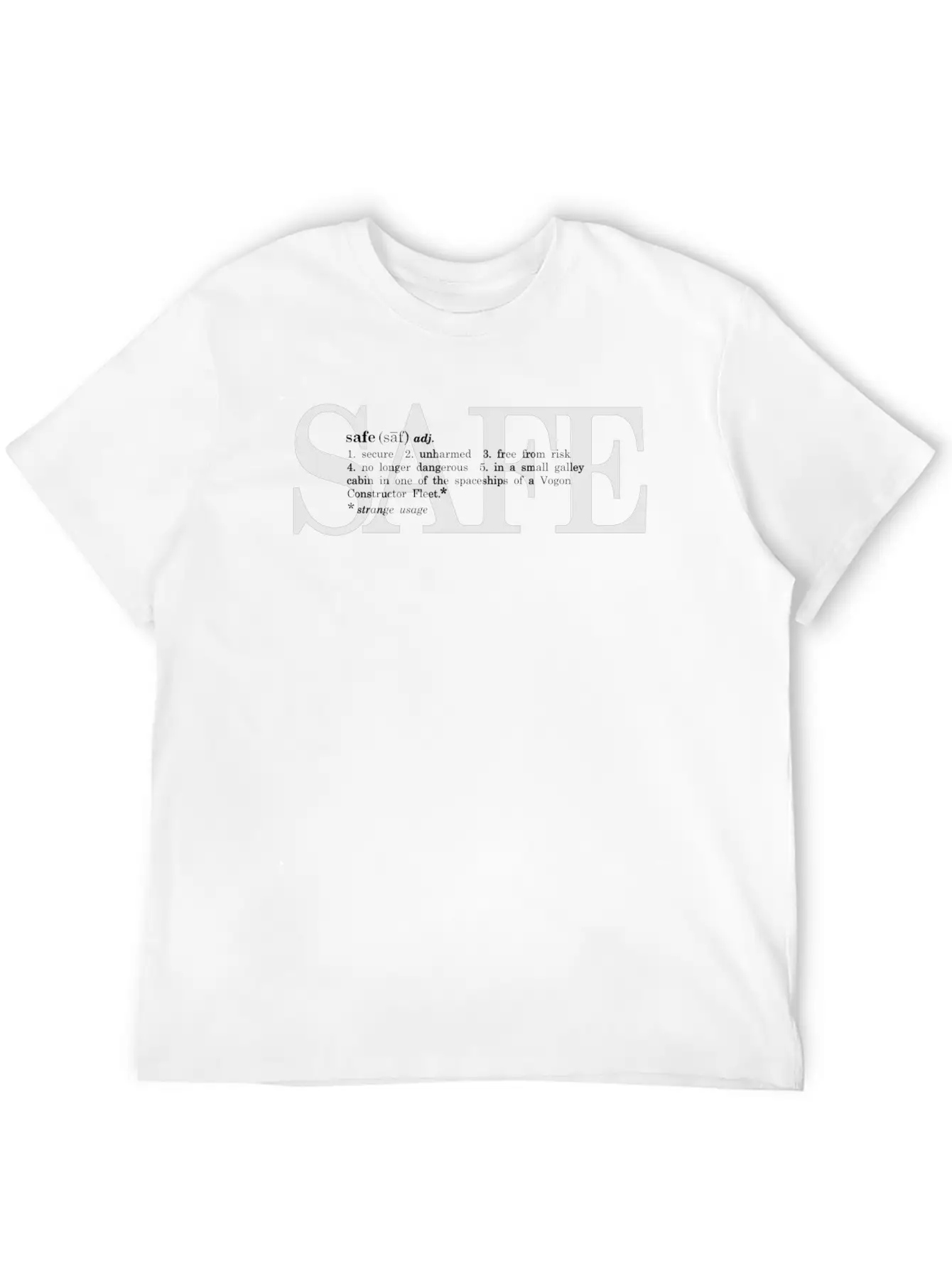 Strange Usage Of Safe Basic Graphic T-Shirt – Daily Comfort In Soft Cotton