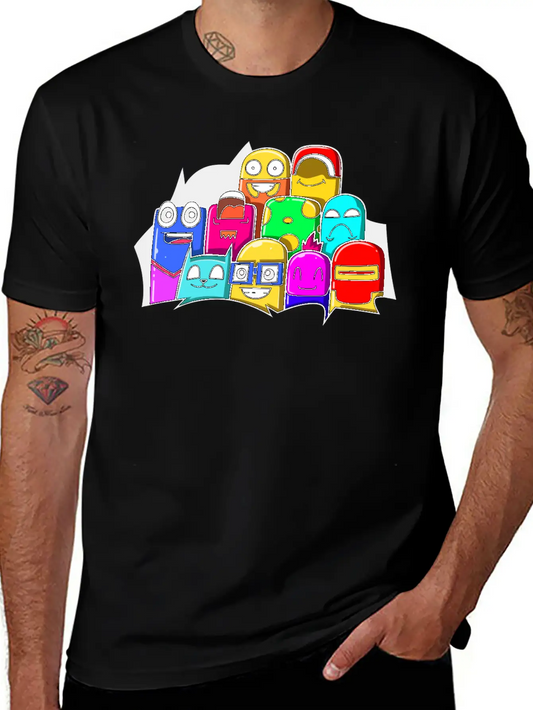 Street Art Cinema Cute Monsters Basic Graphic T-Shirt – Daily Comfort In Soft Cotton