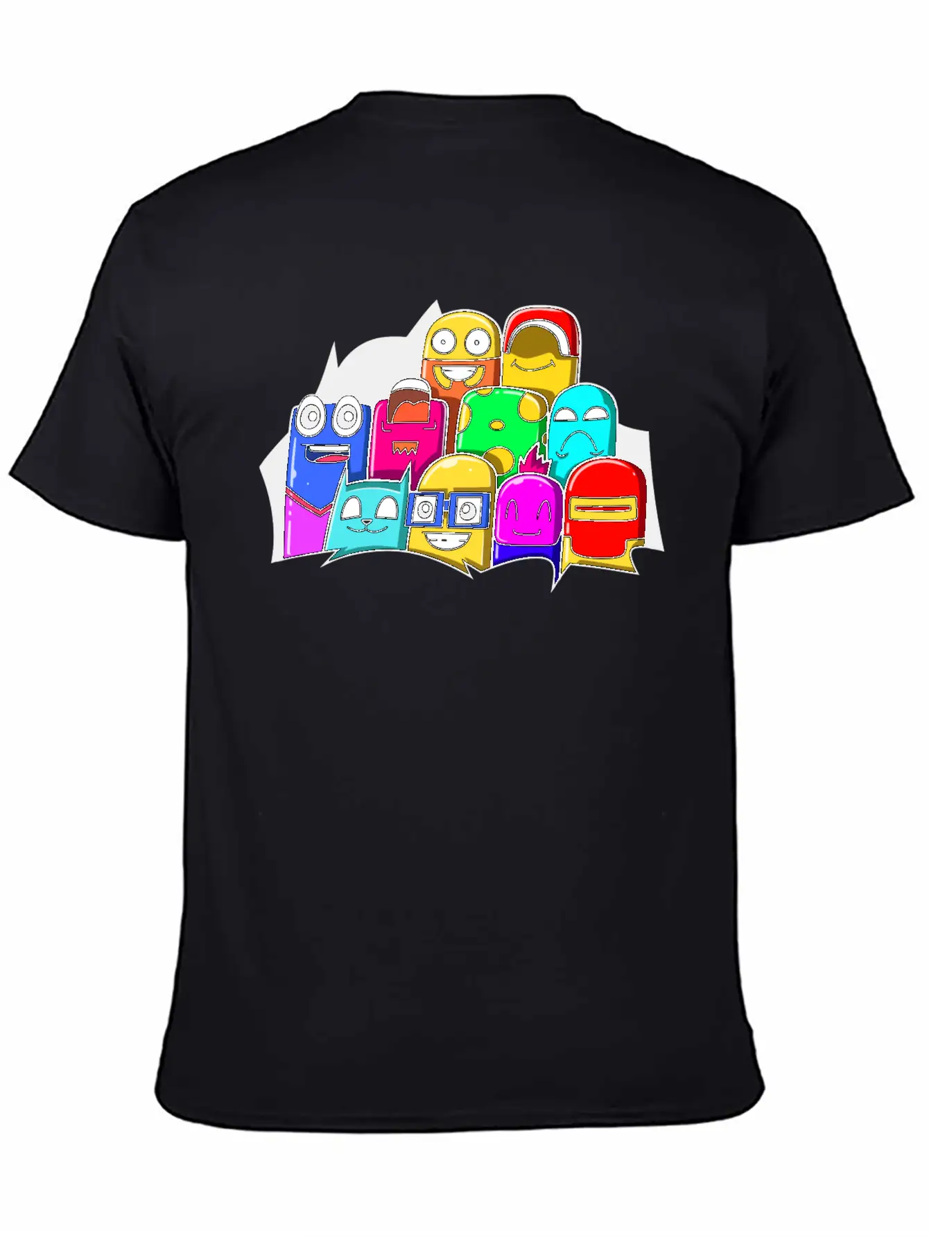 Street Art Cinema Cute Monsters Basic Graphic T-Shirt – Daily Comfort In Soft Cotton
