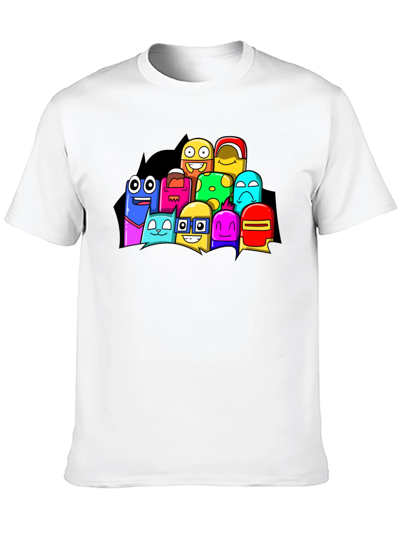Street Art Cinema Cute Monsters Basic Graphic T-Shirt – Daily Comfort In Soft Cotton