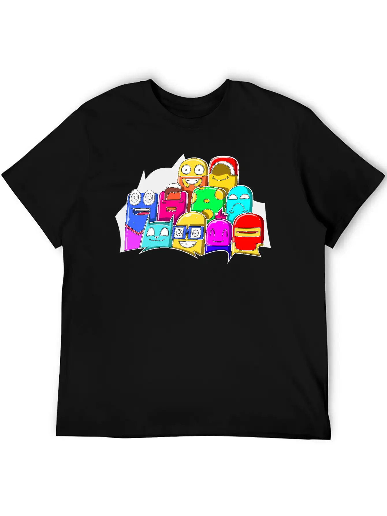 Street Art Cinema Cute Monsters Basic Graphic T-Shirt – Daily Comfort In Soft Cotton