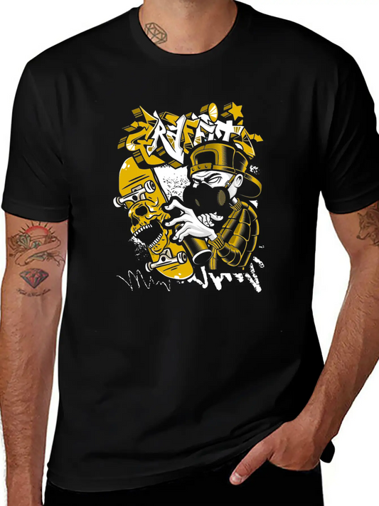 Street Art Colorful Streetwear Street Style Basic Graphic T-Shirt – Daily Comfort In Soft Cotton