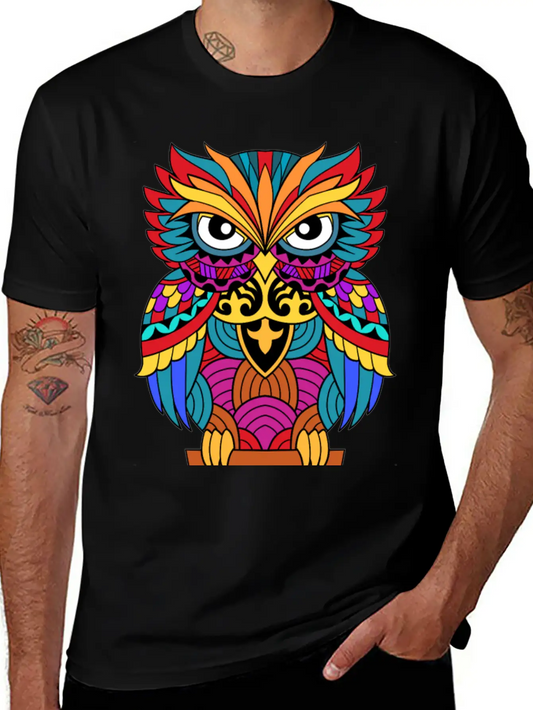Street Art Owl For A Street Art Fans Artists Unisex Casual T-Shirt – Clean Design For Daily Comfort