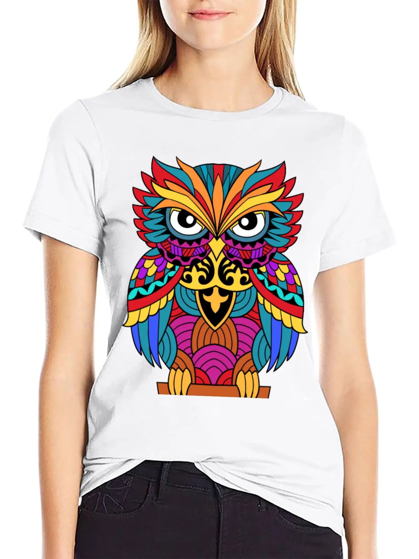 Street Art Owl For A Street Art Fans Artists Unisex Casual T-Shirt – Clean Design For Daily Comfort