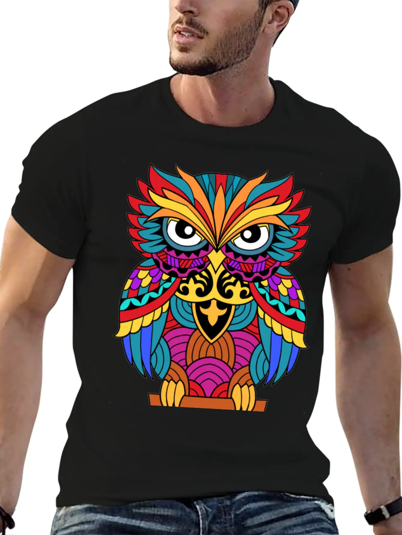 Street Art Owl For A Street Art Fans Artists Unisex Casual T-Shirt – Clean Design For Daily Comfort
