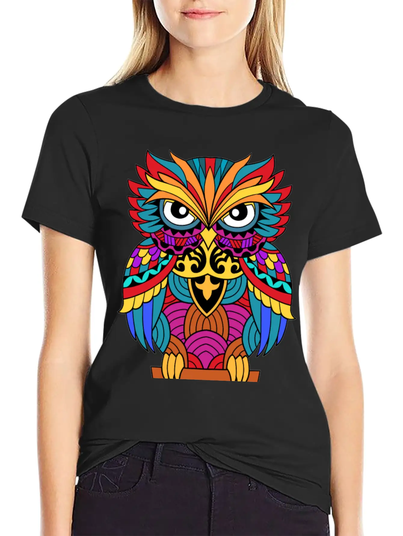 Street Art Owl For A Street Art Fans Artists Unisex Casual T-Shirt – Clean Design For Daily Comfort