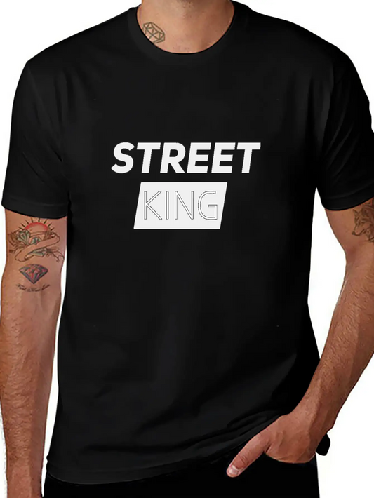 Street King (by 9yablo) Basic Graphic T-Shirt – Daily Comfort In Soft Cotton