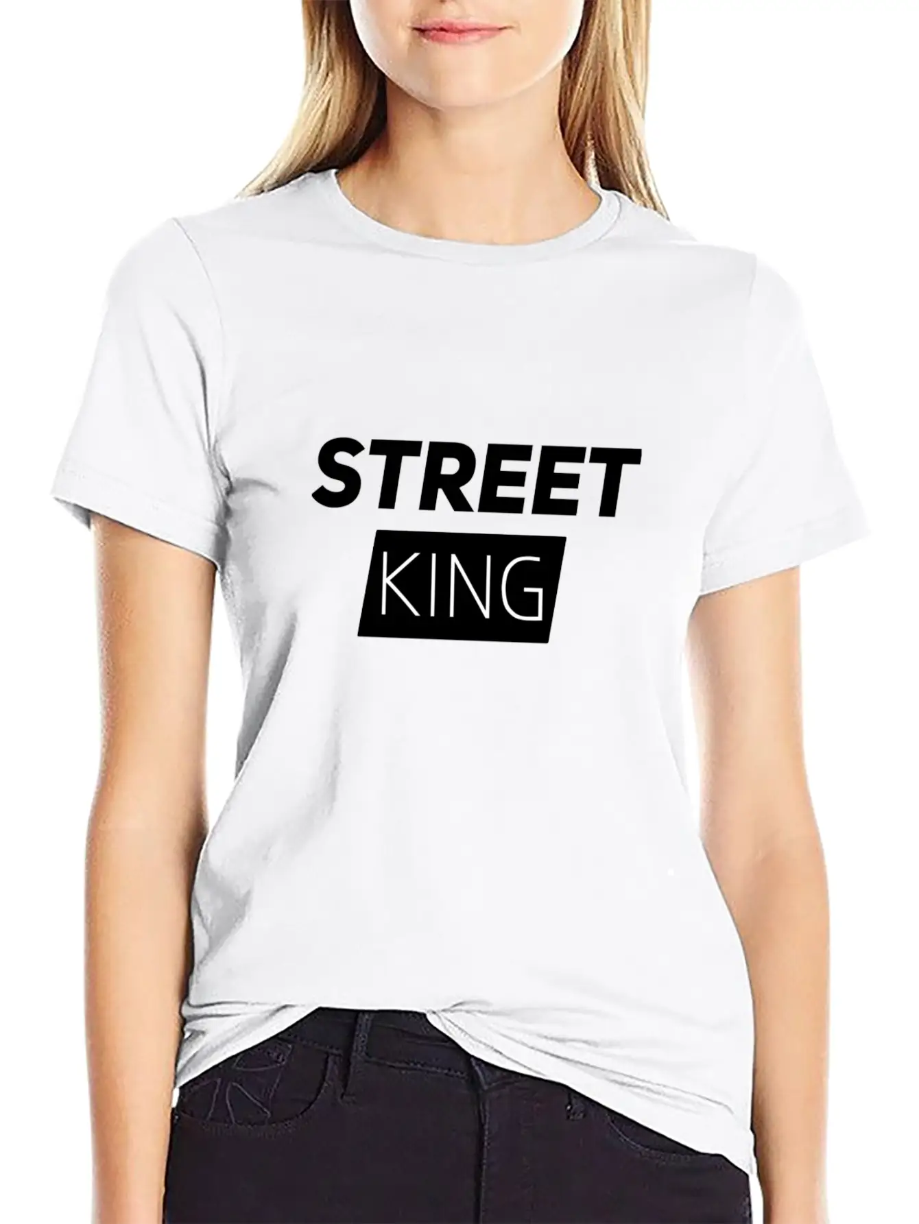 Street King (by 9yablo) Basic Graphic T-Shirt – Daily Comfort In Soft Cotton