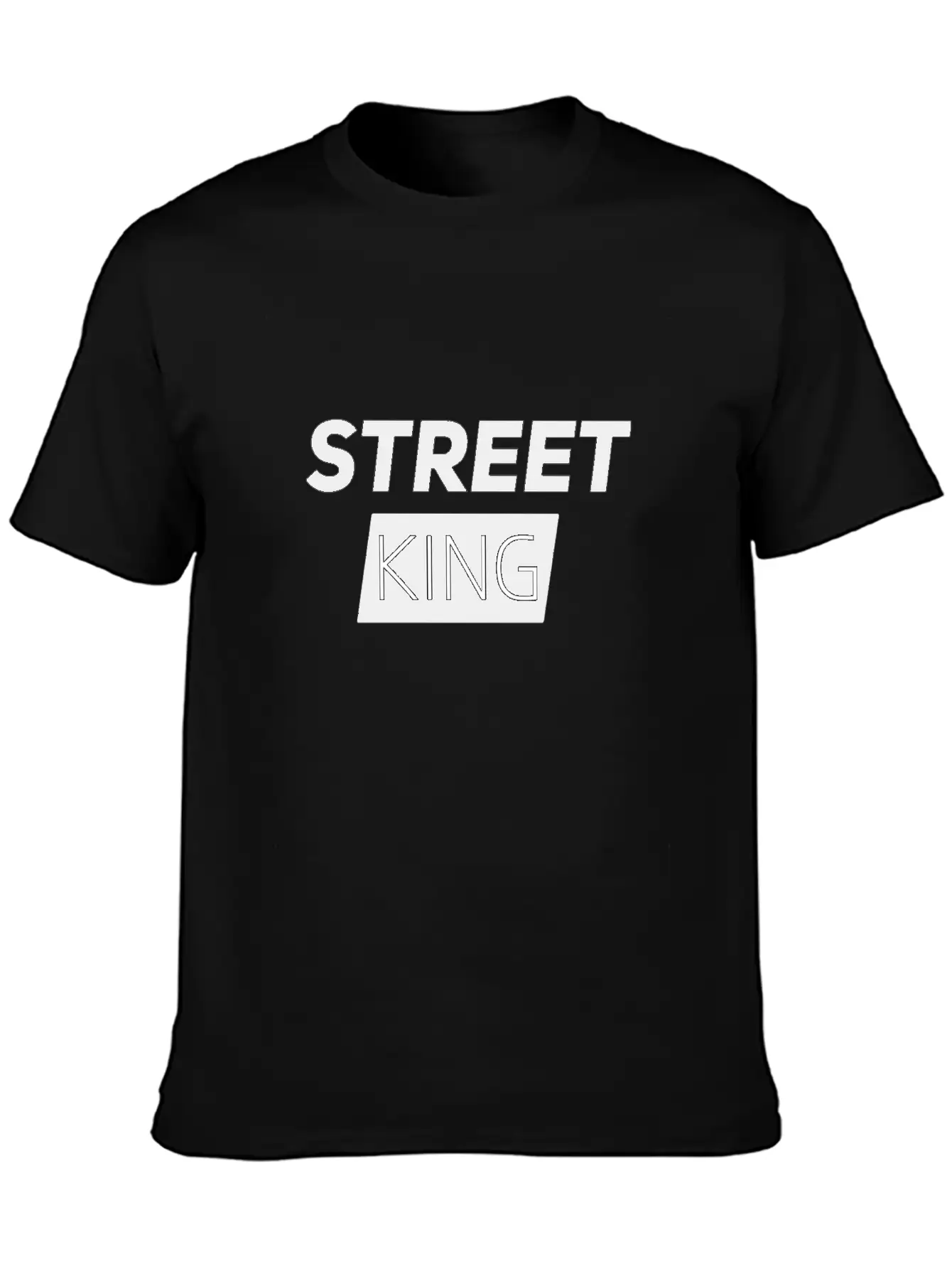 Street King (by 9yablo) Basic Graphic T-Shirt – Daily Comfort In Soft Cotton