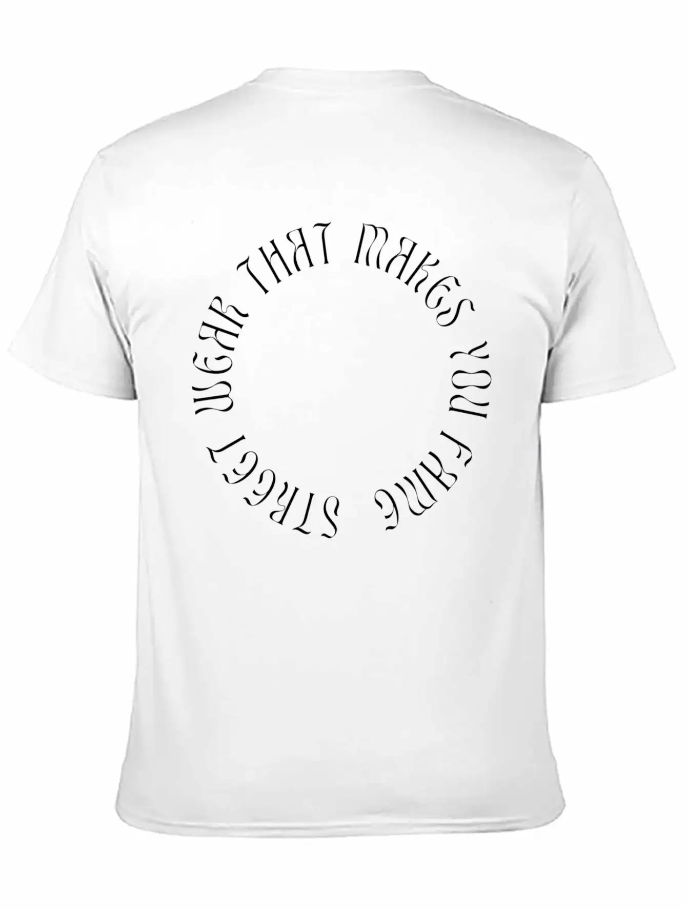 STREETWEAR FRONT Unisex Short Sleeve Soft Cotton T-Shirt – Casual Everyday Wear