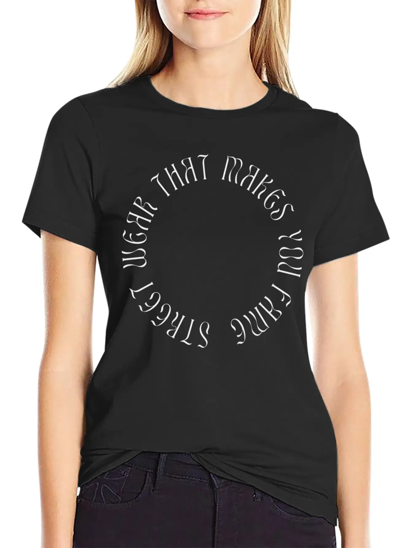 STREETWEAR FRONT Unisex Short Sleeve Soft Cotton T-Shirt – Casual Everyday Wear