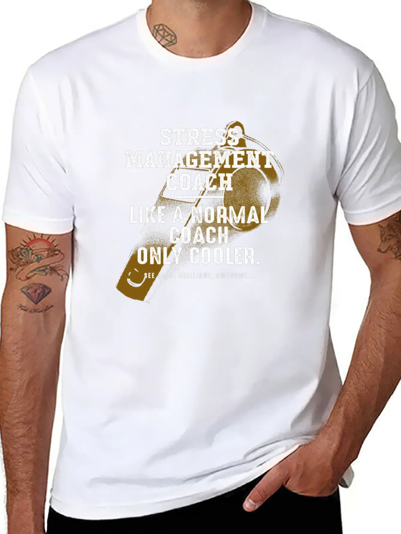 Stress Management Coach Like A Normal Coach Motiva Unisex Casual T-Shirt – Clean Design For Daily Comfort