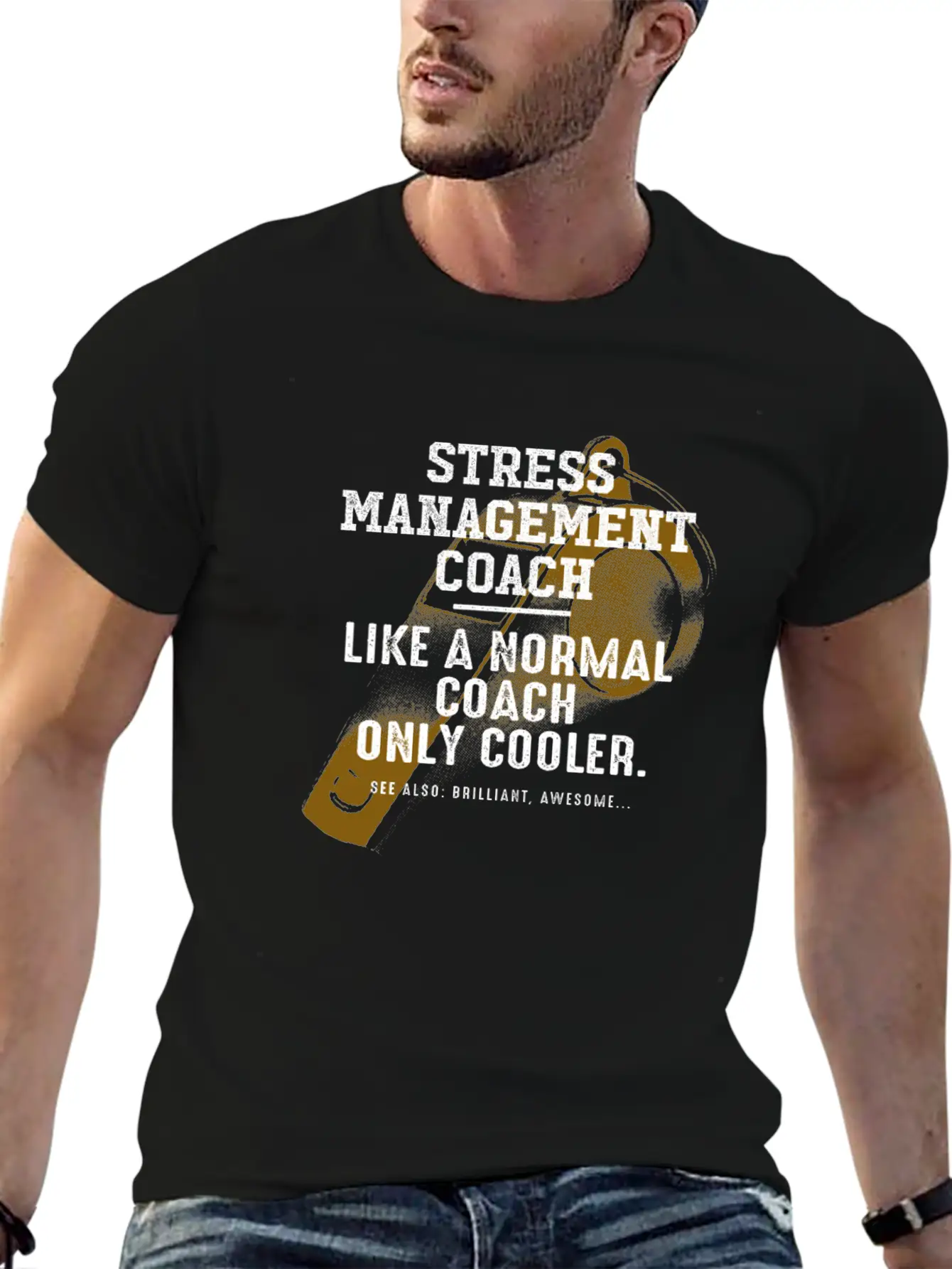 Stress Management Coach Like A Normal Coach Motiva Unisex Casual T-Shirt – Clean Design For Daily Comfort