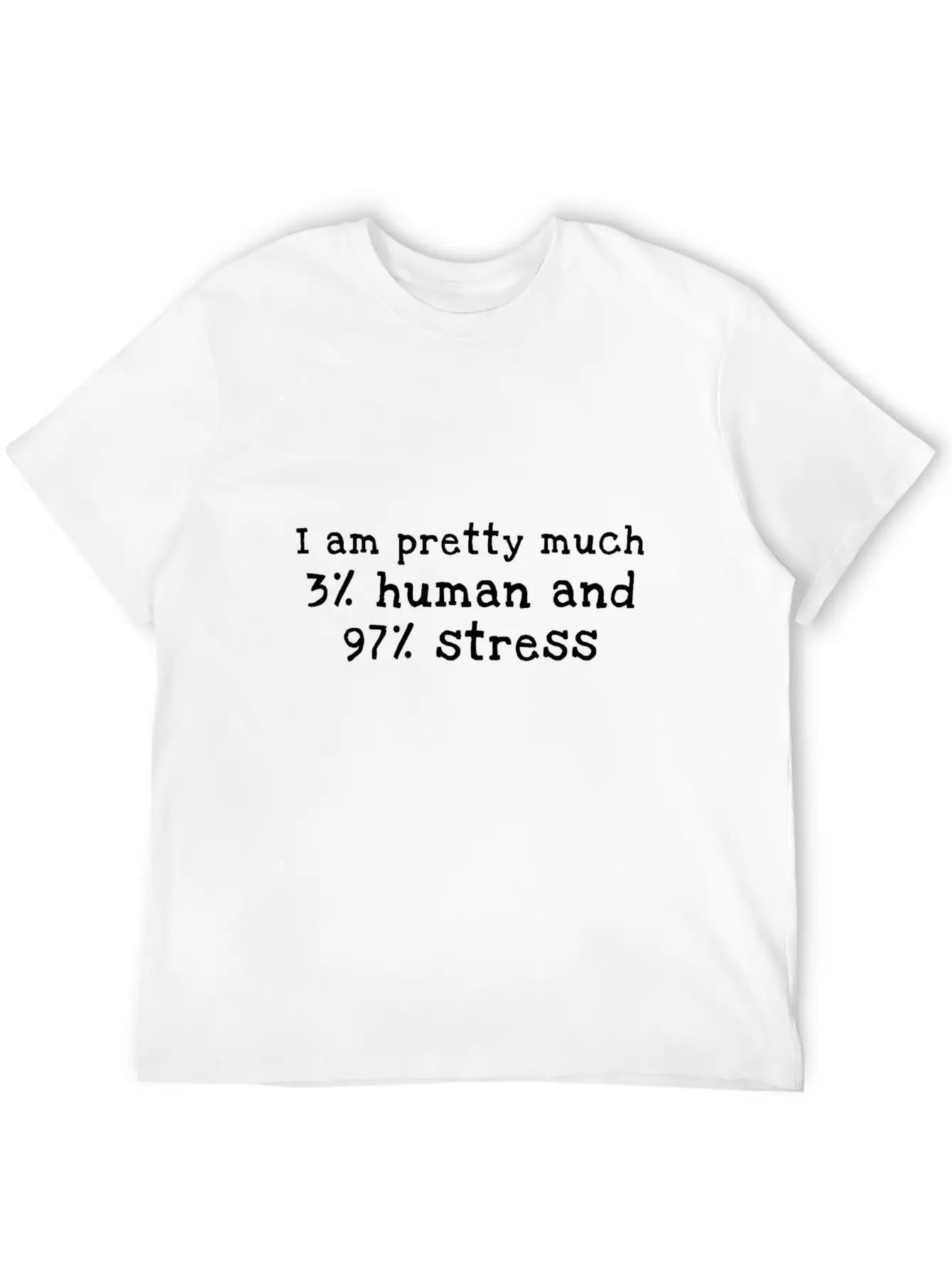 Stress Unisex Casual T-Shirt – Clean Design For Daily Comfort