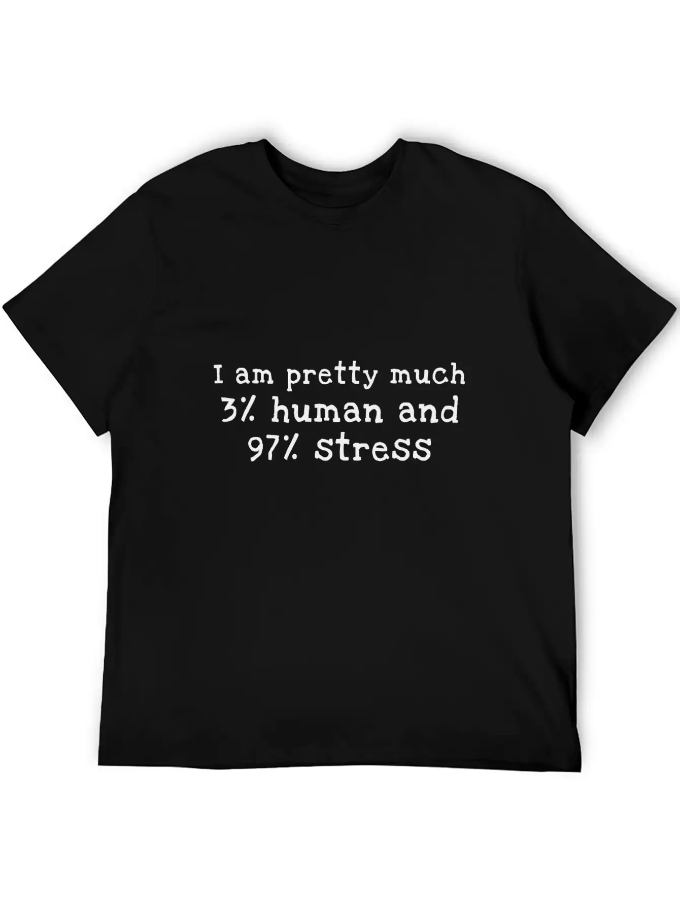 Stress Unisex Casual T-Shirt – Clean Design For Daily Comfort