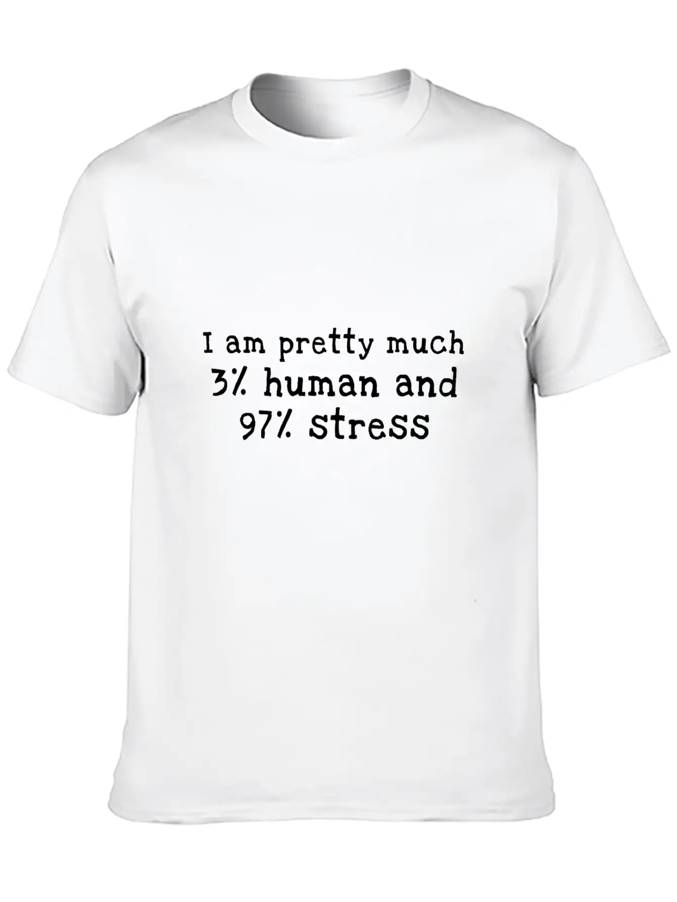 Stress Unisex Casual T-Shirt – Clean Design For Daily Comfort