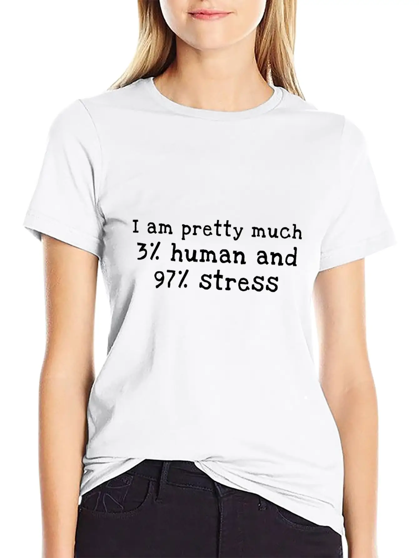 Stress Unisex Casual T-Shirt – Clean Design For Daily Comfort
