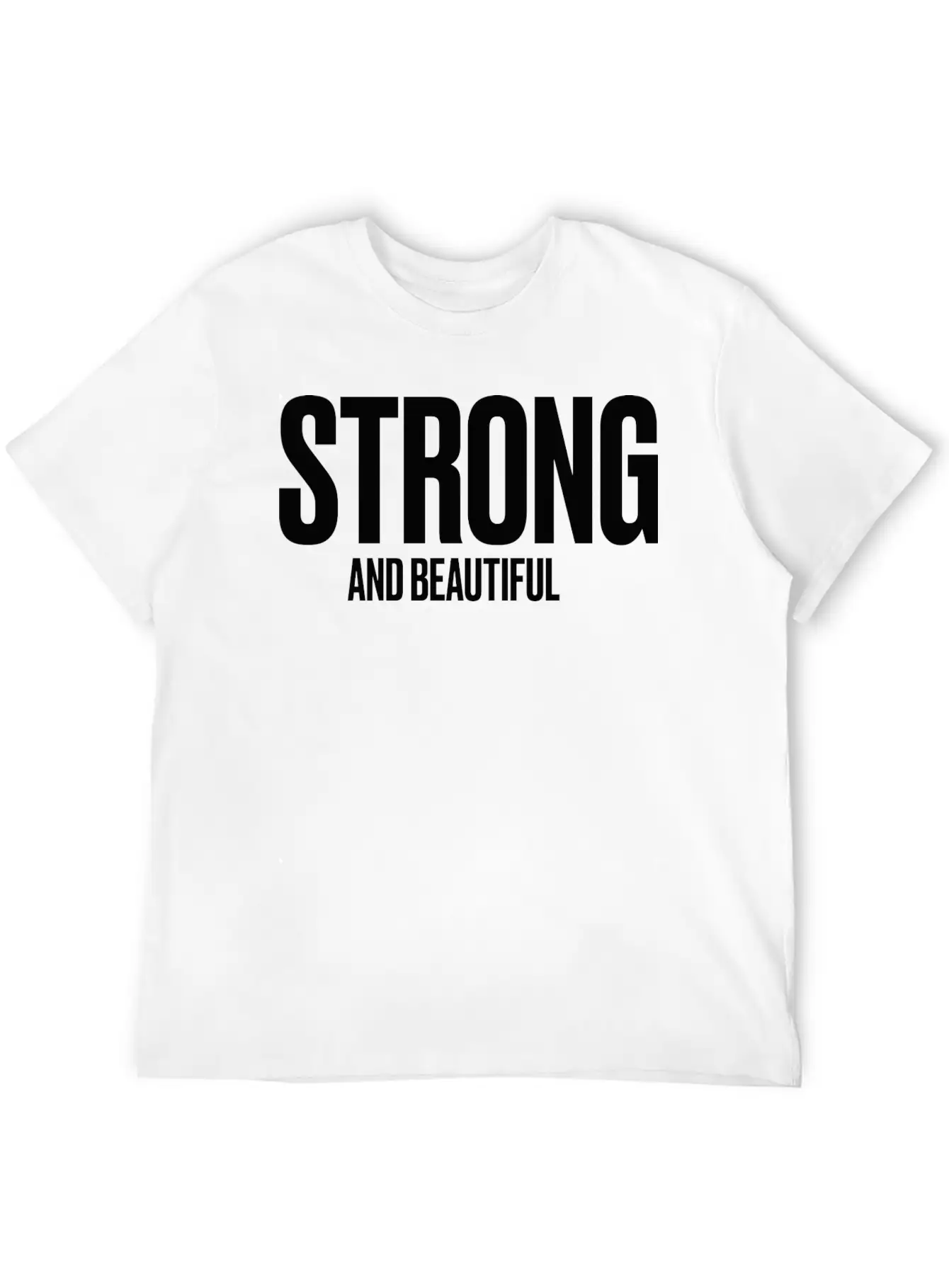 Strong And Beautiful Basic Graphic T-Shirt – Daily Comfort In Soft Cotton