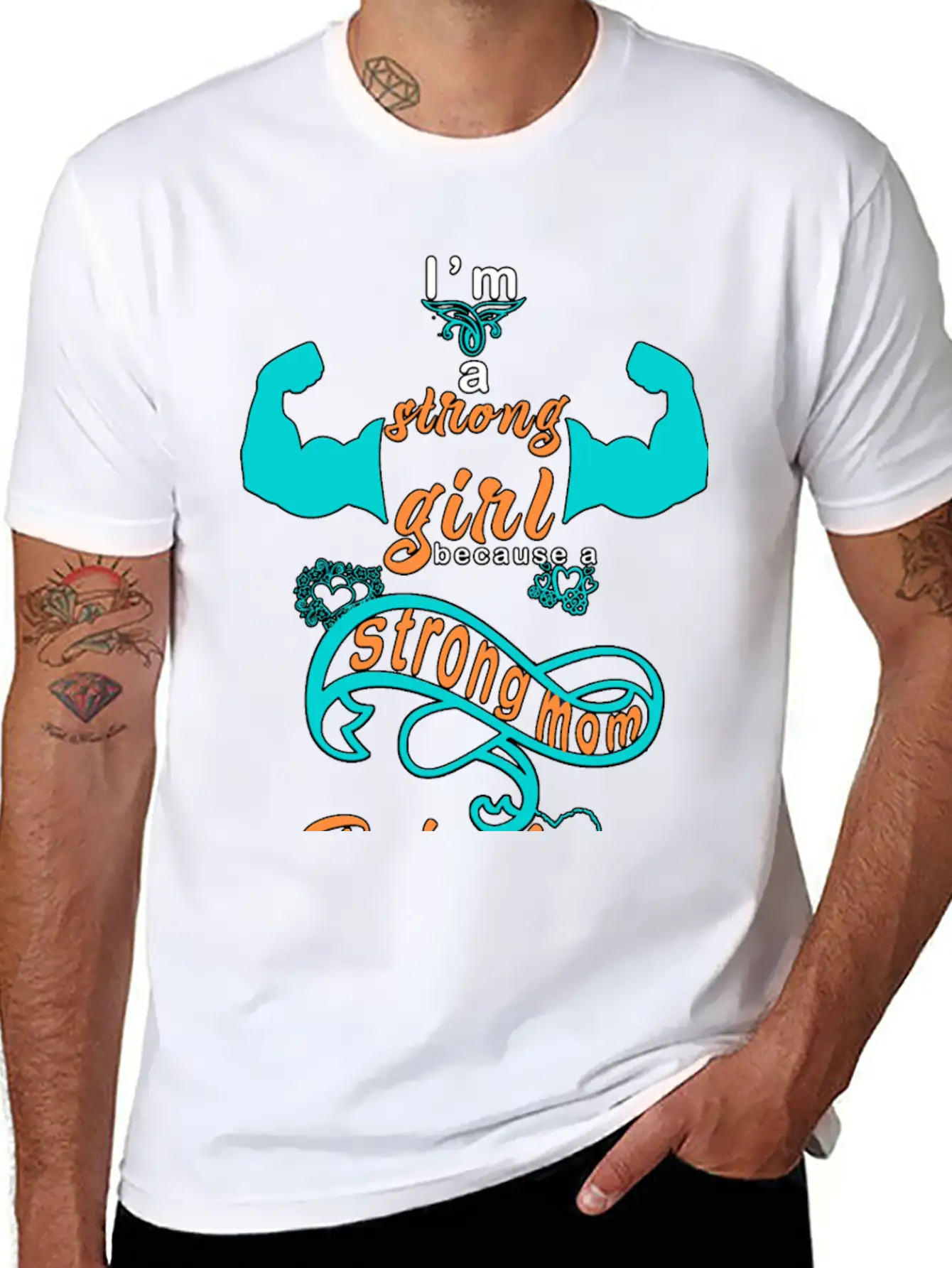 Strong Girl By A Strong Mom Timeless Short Sleeve Tee – Comfy And Minimalist Design