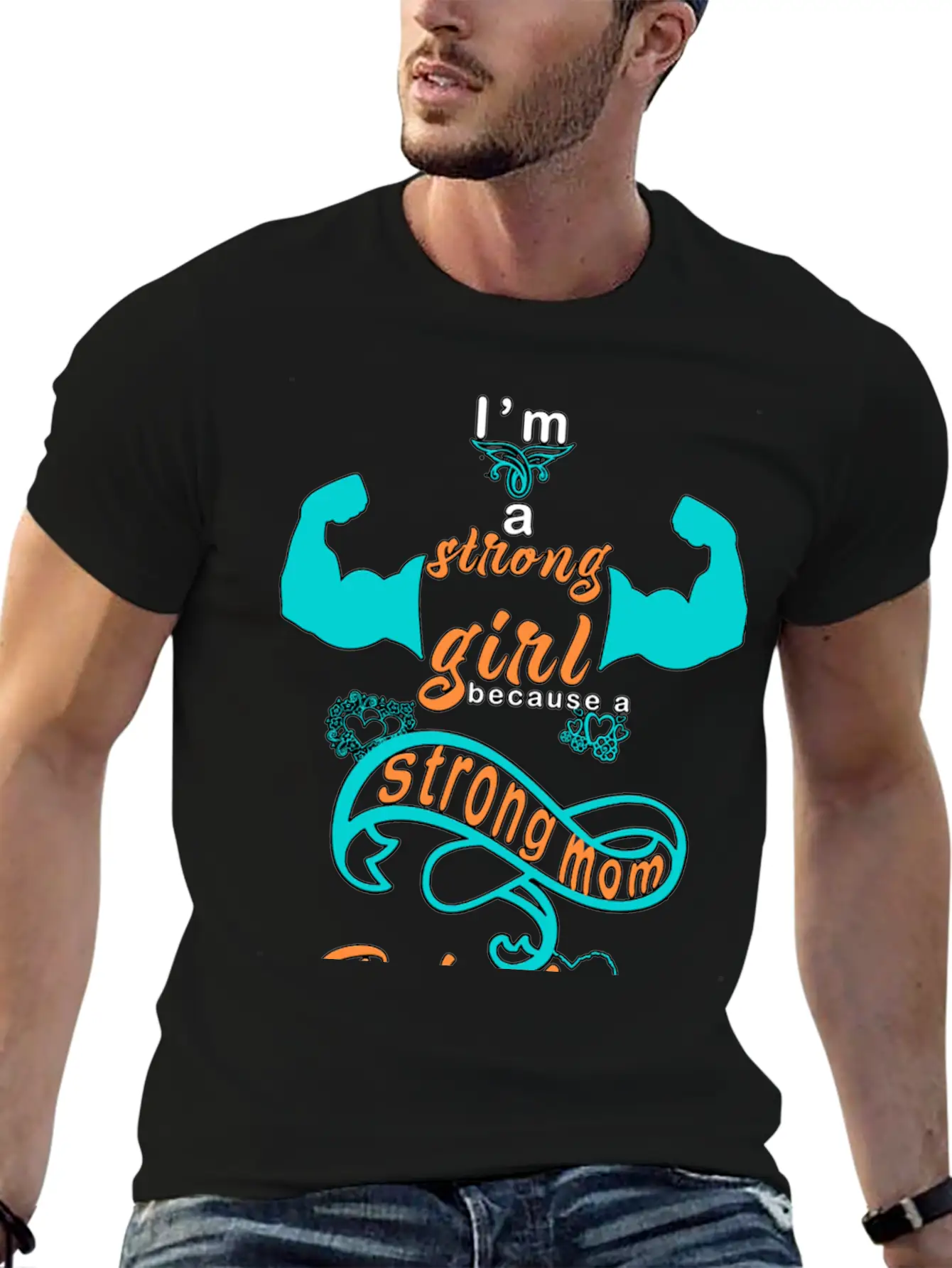 Strong Girl By A Strong Mom Timeless Short Sleeve Tee – Comfy And Minimalist Design