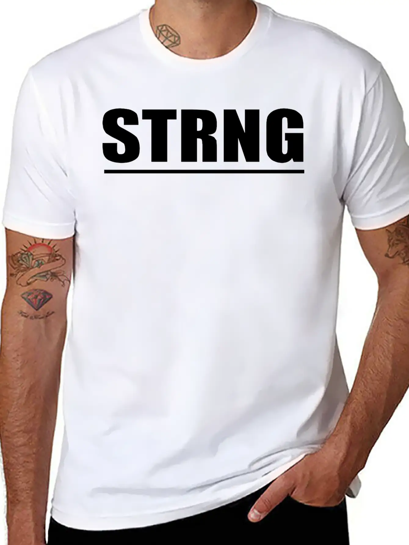 Strong Unisex Short Sleeve Soft Cotton T-Shirt – Casual Everyday Wear