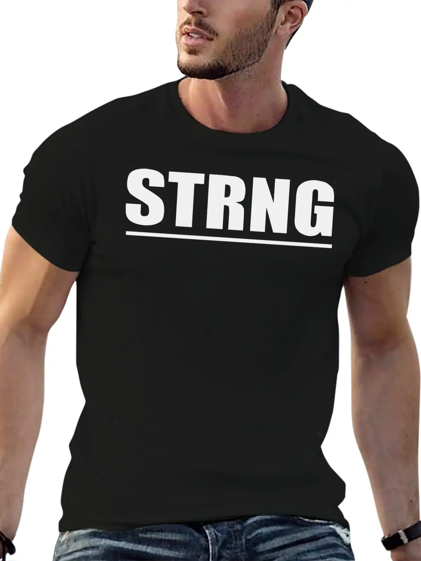 Strong Unisex Short Sleeve Soft Cotton T-Shirt – Casual Everyday Wear