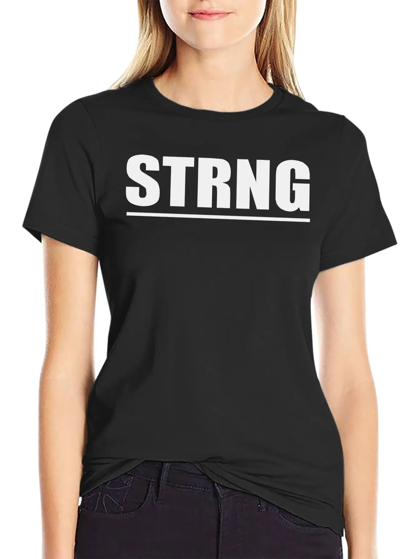 Strong Unisex Short Sleeve Soft Cotton T-Shirt – Casual Everyday Wear