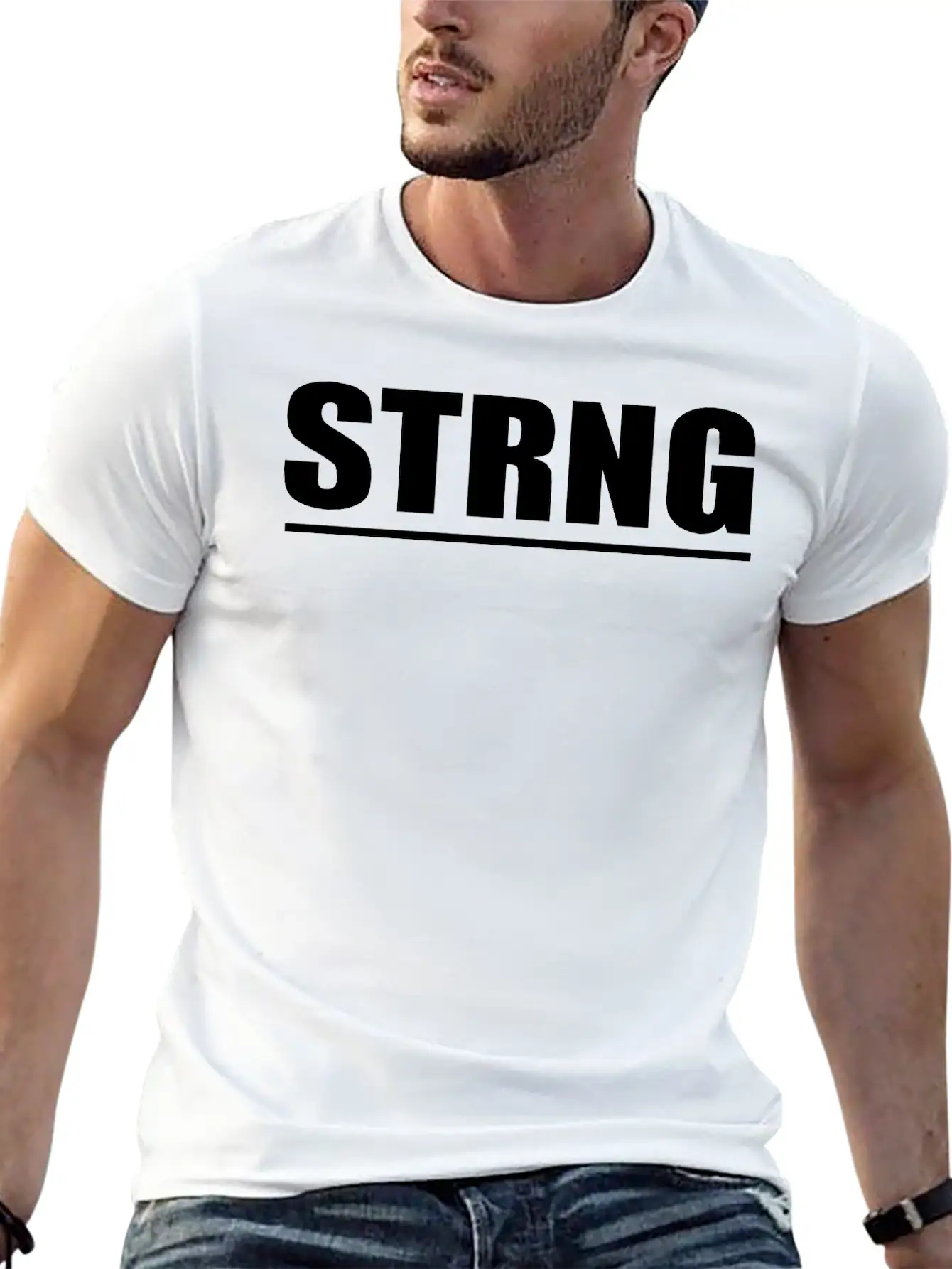 Strong Unisex Short Sleeve Soft Cotton T-Shirt – Casual Everyday Wear
