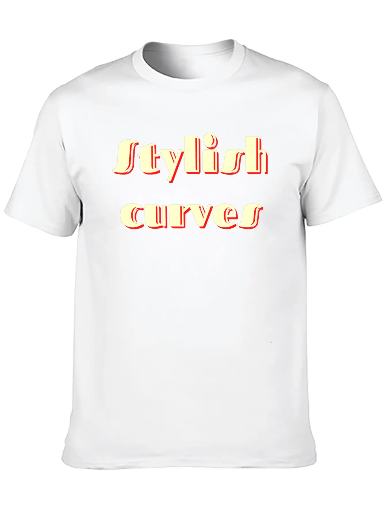Stylish Curves Classic Retro Stylish Everyday T-Shirt – Unisex Basic Cotton Tee
