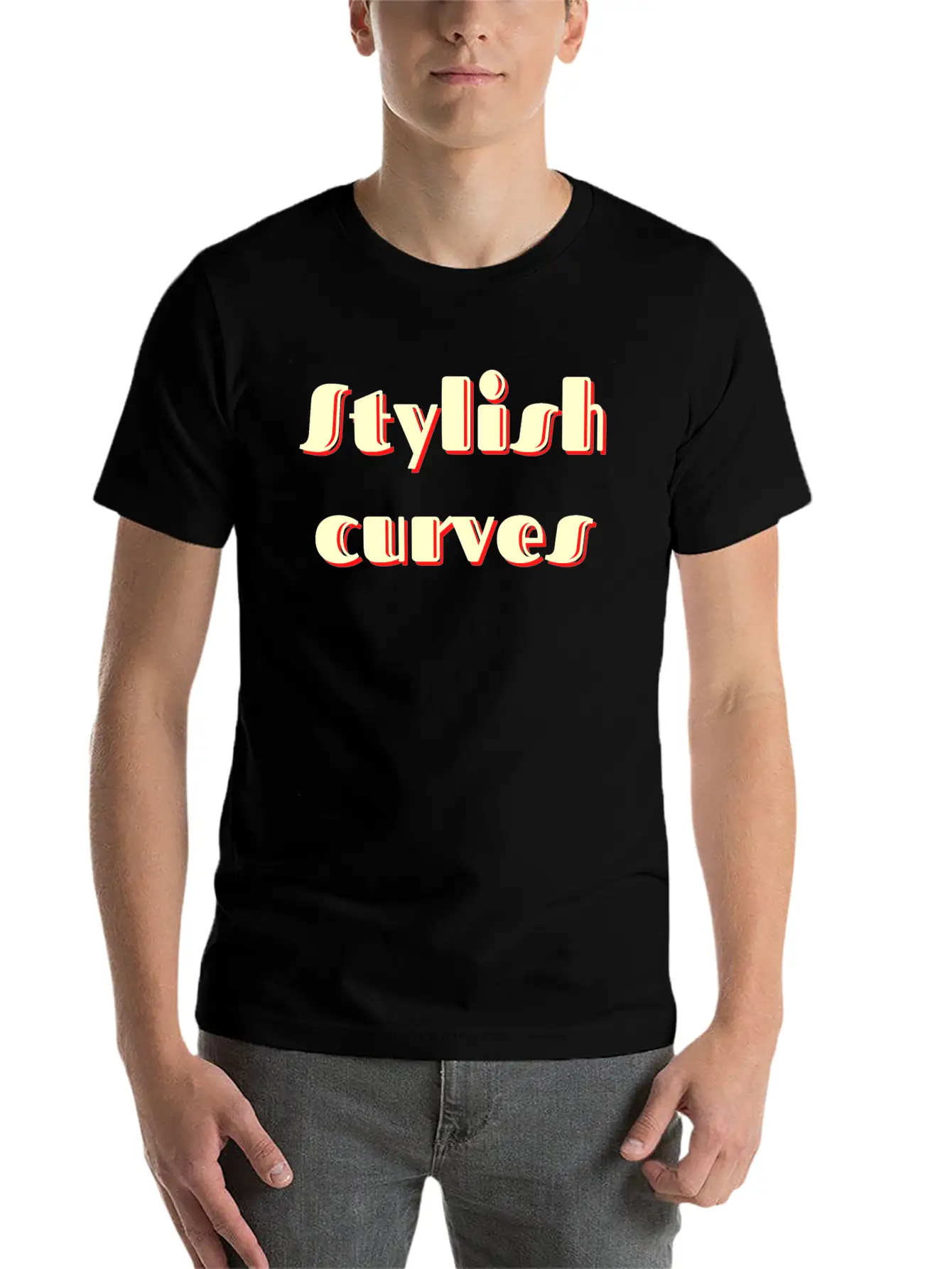 Stylish Curves Classic Retro Stylish Everyday T-Shirt – Unisex Basic Cotton Tee