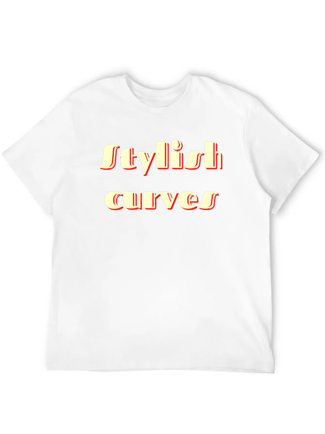 Stylish Curves Classic Retro Stylish Everyday T-Shirt – Unisex Basic Cotton Tee