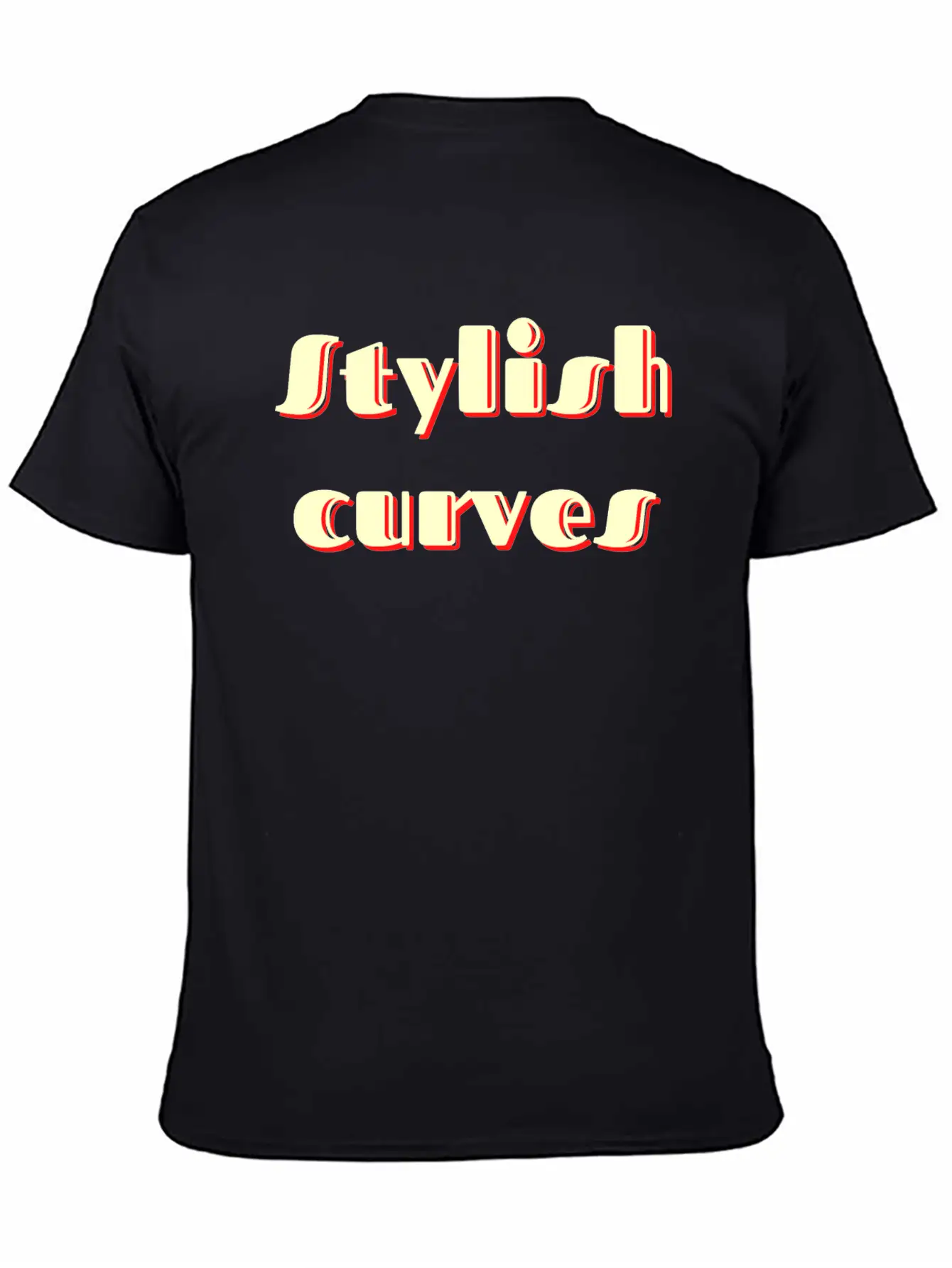 Stylish Curves Classic Retro Stylish Everyday T-Shirt – Unisex Basic Cotton Tee