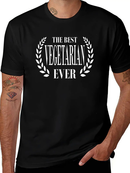 STYLISH T-SHIRT FOR THE BEST VEGETARIAN EVER Unisex Short Sleeve Soft Cotton T-Shirt – Casual Everyday Wear